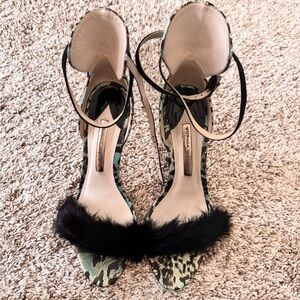 Sophia Webster Chic Women's Black and Green Heels